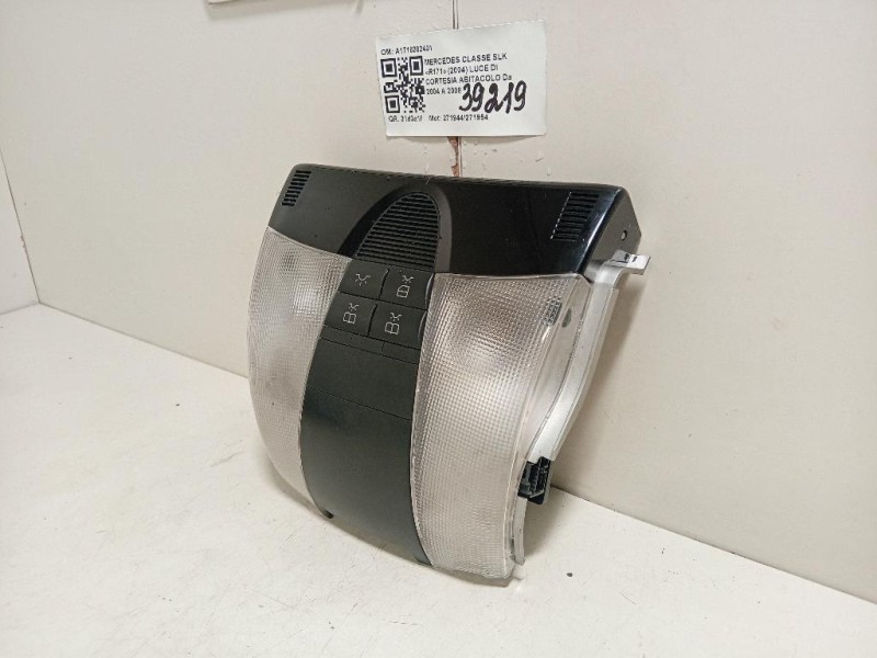 LUCE DI Cortesia Abitacolo A1718202401 Mercedes Classe SLK R171 2004