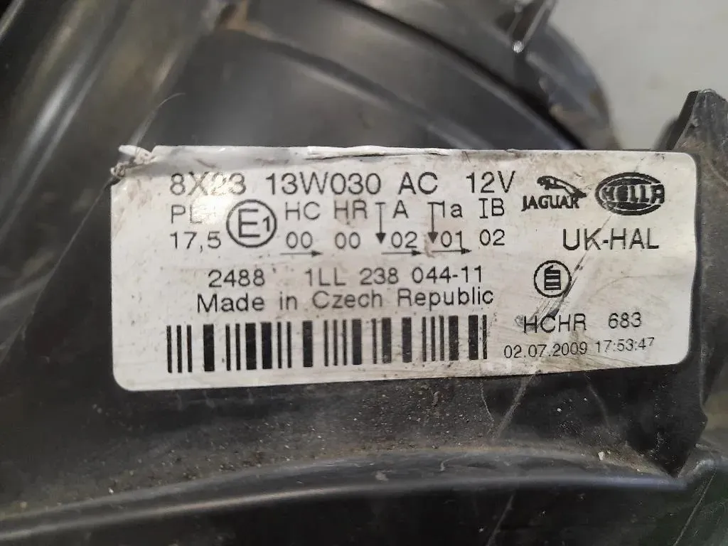 Proiettore ANT SX 8X2313W030AC Jaguar XF I 2008