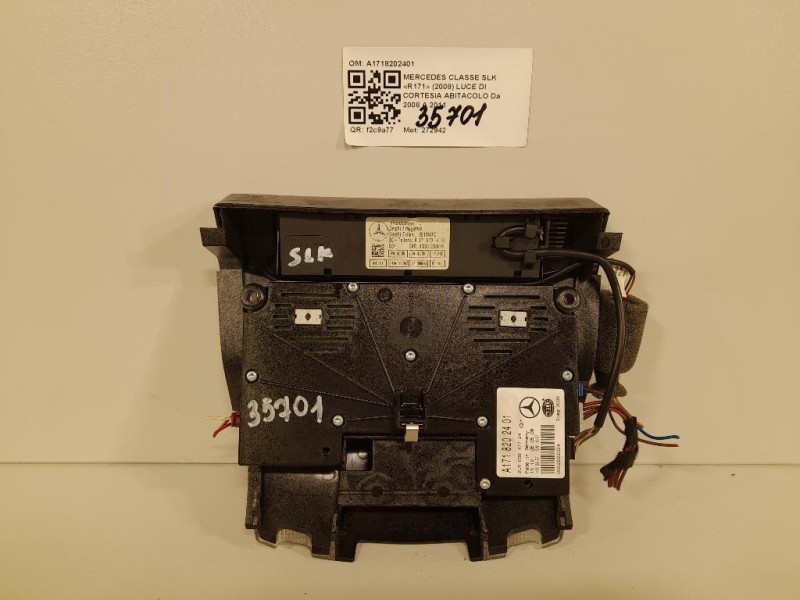 LUCE DI Cortesia Abitacolo A1718202401 Mercedes Classe SLK R171 2008