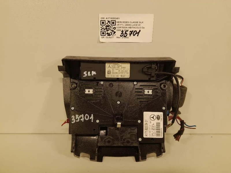 LUCE DI Cortesia Abitacolo A1718202401 Mercedes Classe SLK R171 2008