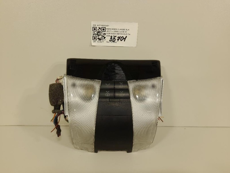 LUCE DI Cortesia Abitacolo A1718202401 Mercedes Classe SLK R171 2008