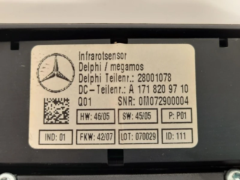 LUCE DI Cortesia Abitacolo A1718202401 Mercedes Classe SLK R171 2008