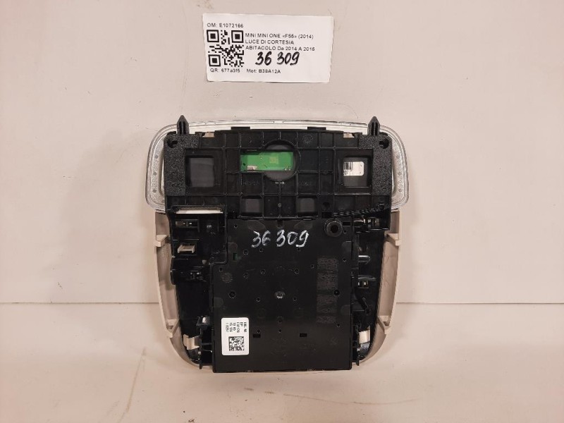 LUCE DI Cortesia Abitacolo E1072166 Mini MINI ONE F55 2014