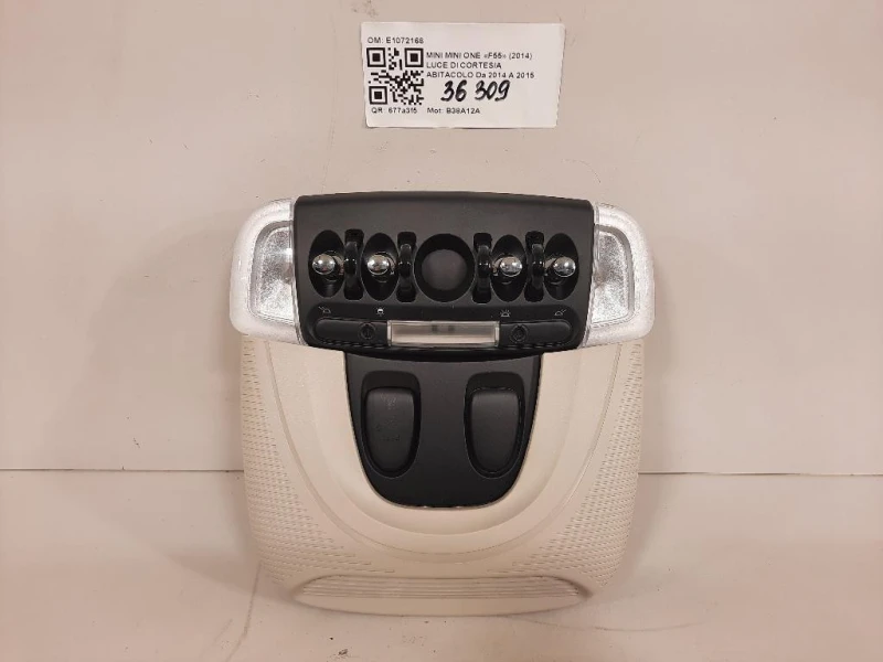 LUCE DI Cortesia Abitacolo E1072166 Mini MINI ONE F55 2014