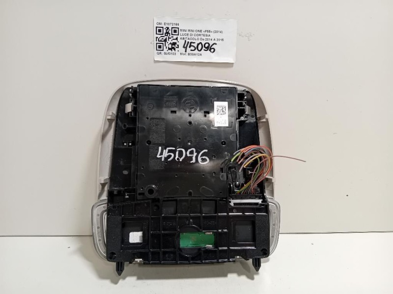 LUCE DI Cortesia Abitacolo E1072166 Mini MINI ONE F55 2014