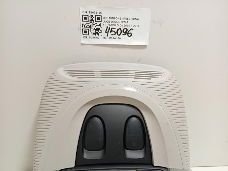 LUCE DI Cortesia Abitacolo E1072166 Mini MINI ONE F55 2014