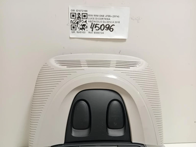 LUCE DI Cortesia Abitacolo E1072166 Mini MINI ONE F55 2014