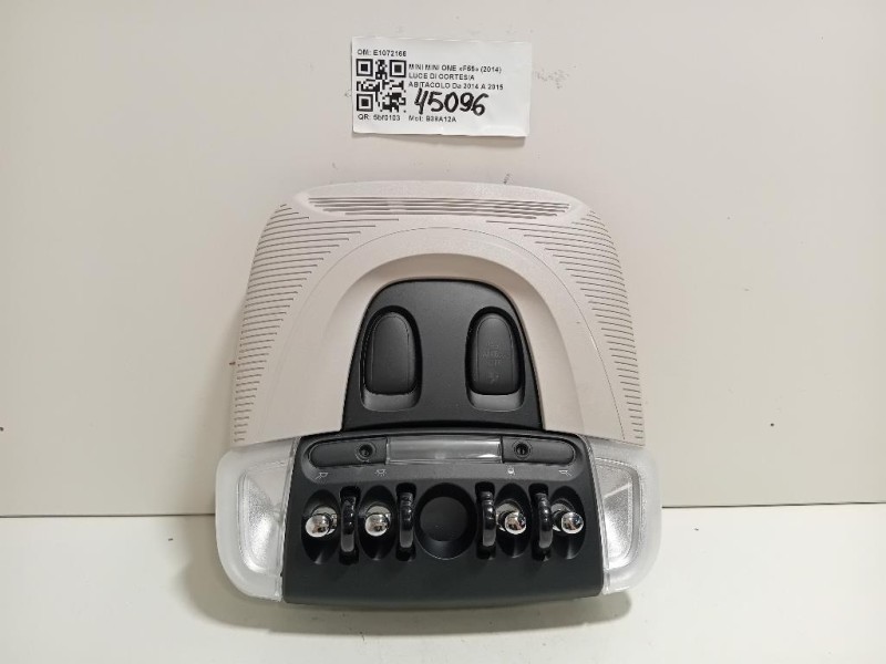 LUCE DI Cortesia Abitacolo E1072166 Mini MINI ONE F55 2014