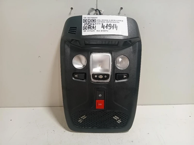 LUCE DI Cortesia Abitacolo 9827658880 Opel Mokka X 2016