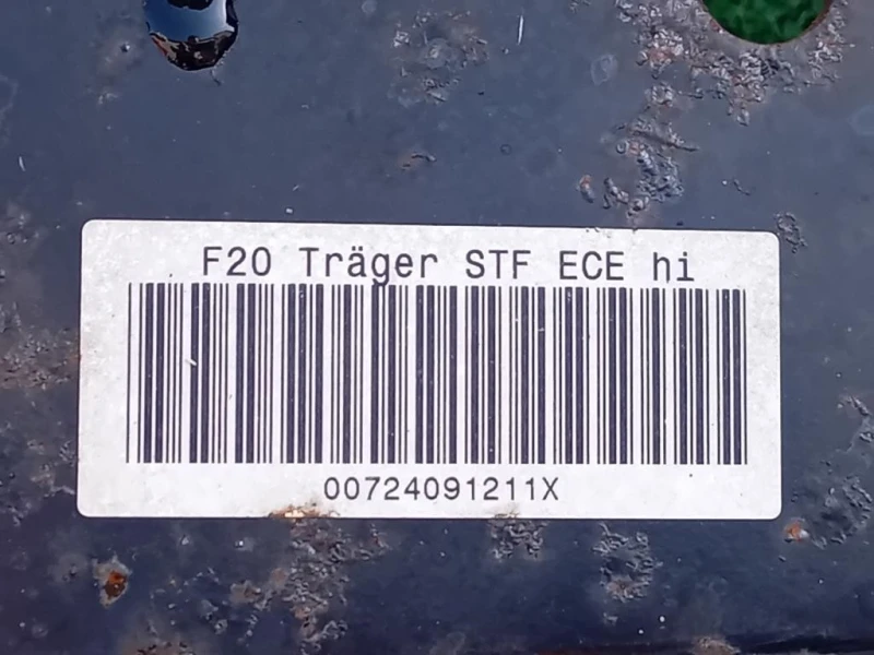 Traversa Paraurti POST 00724091211X Bmw Serie 1 F20 Berlina 2015