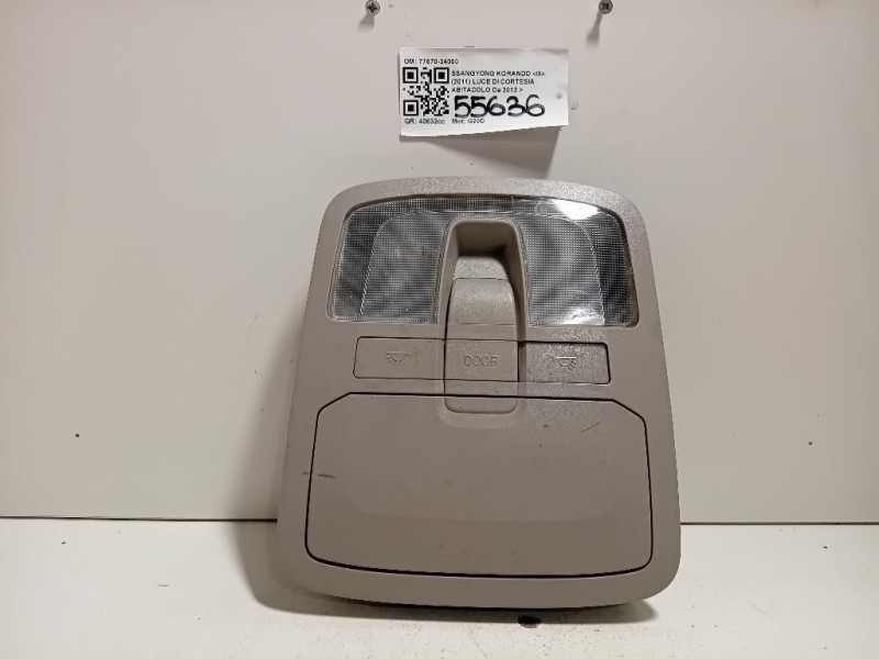 LUCE DI Cortesia Abitacolo 77670-34000 Ssangyong Korando III 2011