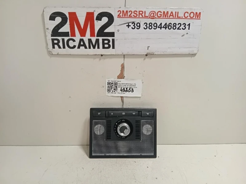 LUCE DI Cortesia Abitacolo 6Q0 947 105 K Volkswagen POLO VI 2009