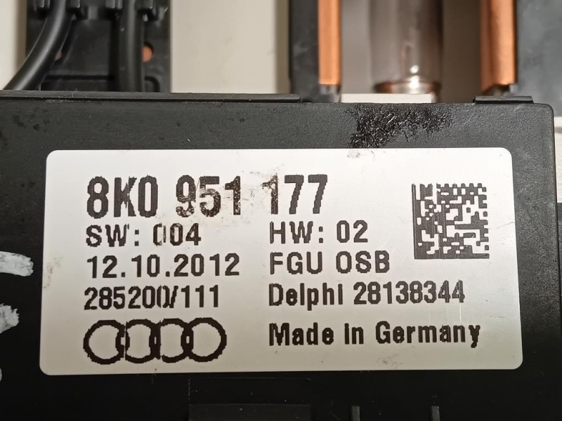 LUCE DI Cortesia Abitacolo ANT 8K0951177 PORTA OCCHIALI Audi Q5 8RB 2012