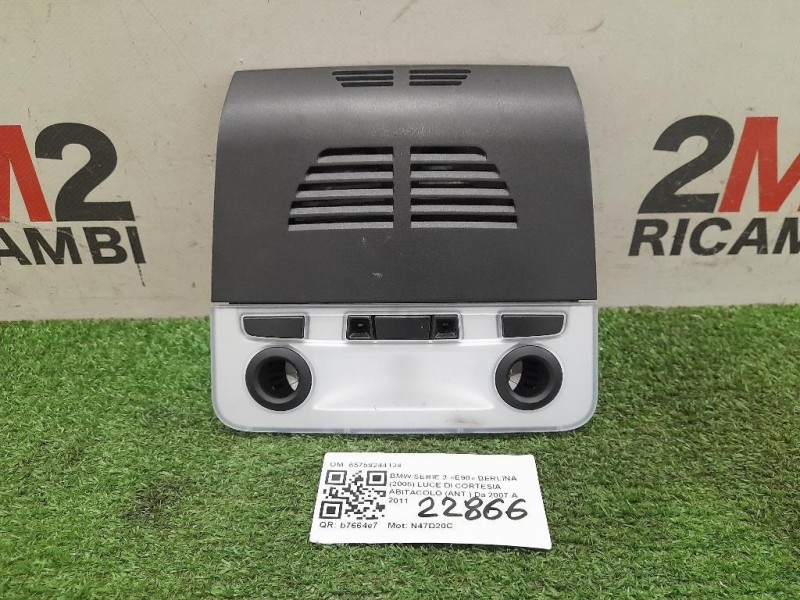 LUCE DI Cortesia Abitacolo ANT 65759244134 Bmw Serie 3 E90 Berlina 2005