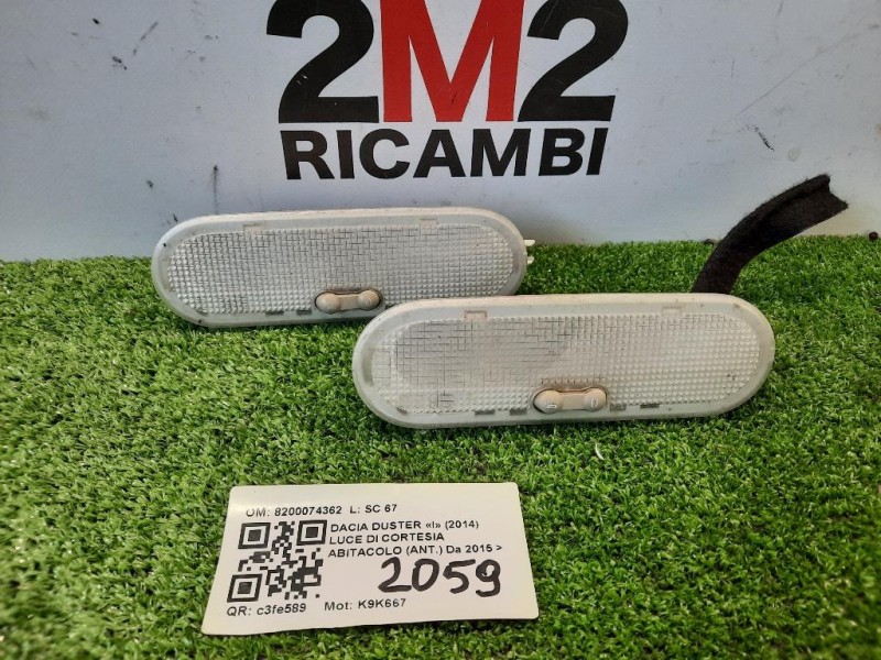 LUCE DI Cortesia Abitacolo ANT 8200074362 Dacia Duster I 2014