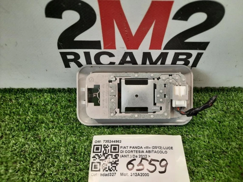 LUCE DI Cortesia Abitacolo ANT 735244962 Fiat Panda III 2012