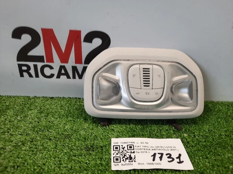 LUCE DI Cortesia Abitacolo ANT 735631406 Fiat TIPO II 2016