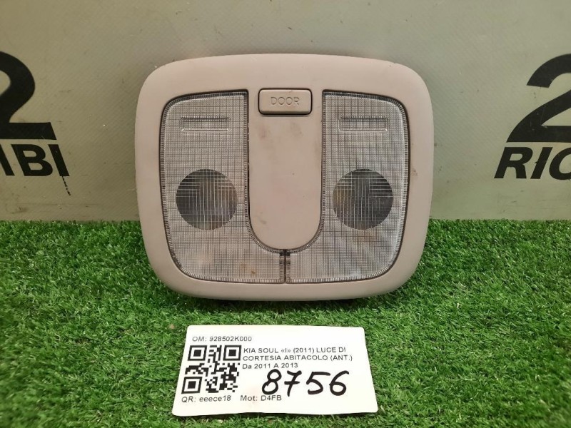 LUCE DI Cortesia Abitacolo ANT 928502K000 Kia SOUL I 2011