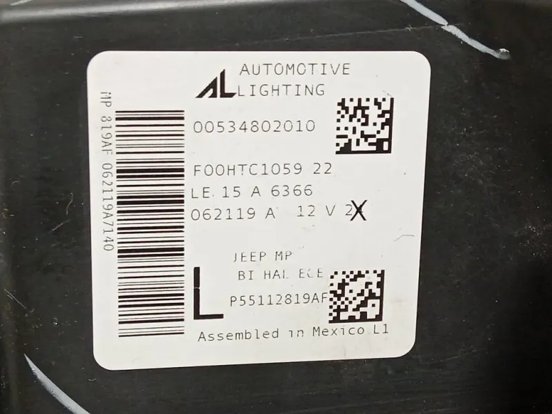 Proiettore ANT SX 55112819AF Jeep Compass III 2017