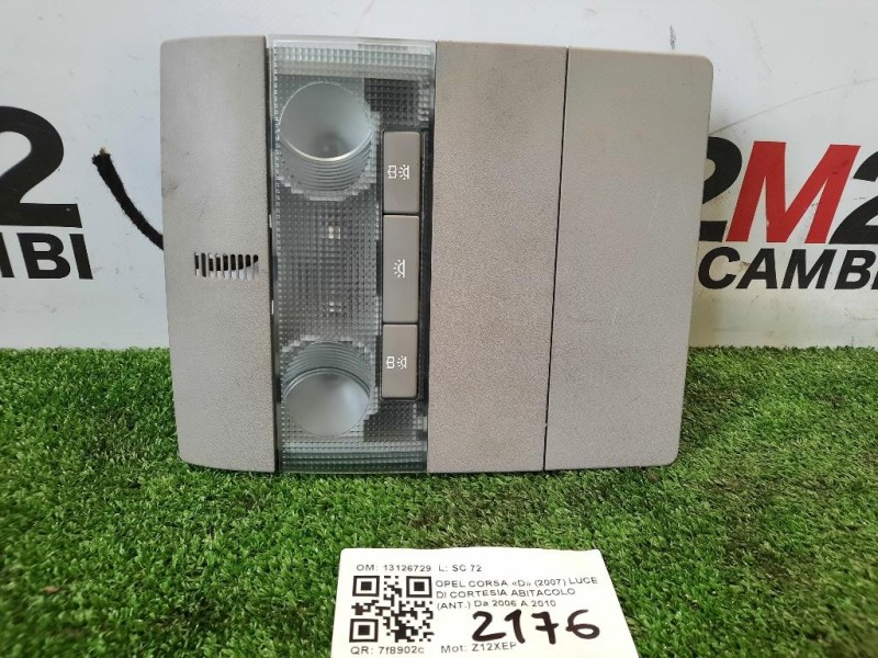 LUCE DI Cortesia Abitacolo ANT 13126729 Opel Corsa D 2007