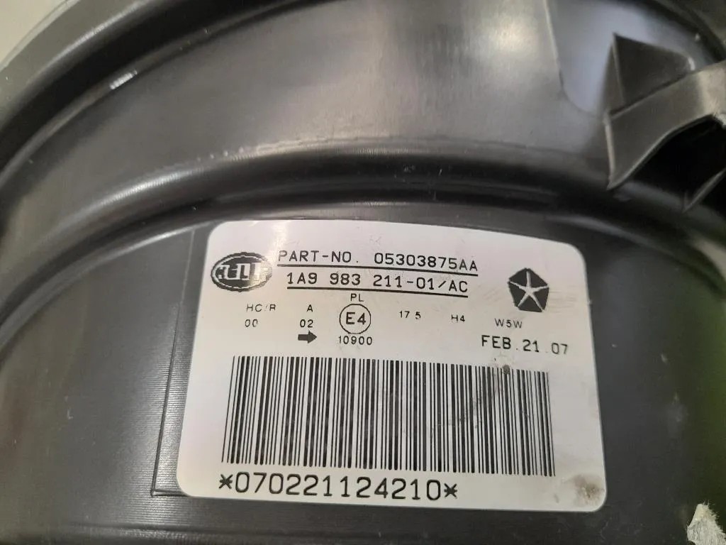 Proiettore ANT SX 98321501 Jeep Patriot 2007