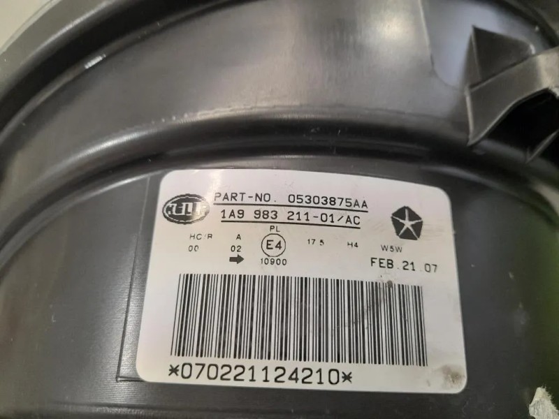 Proiettore ANT SX 98321501 Jeep Patriot 2007