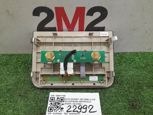LUCE DI Cortesia Abitacolo POST 156071758 Alfa Romeo 159 2006