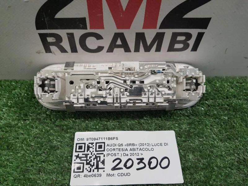 LUCE DI Cortesia Abitacolo POST 8T0947111B6PS Audi Q5 8RB 2012