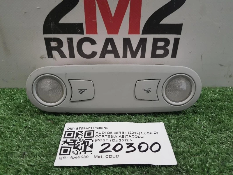 LUCE DI Cortesia Abitacolo POST 8T0947111B6PS Audi Q5 8RB 2012