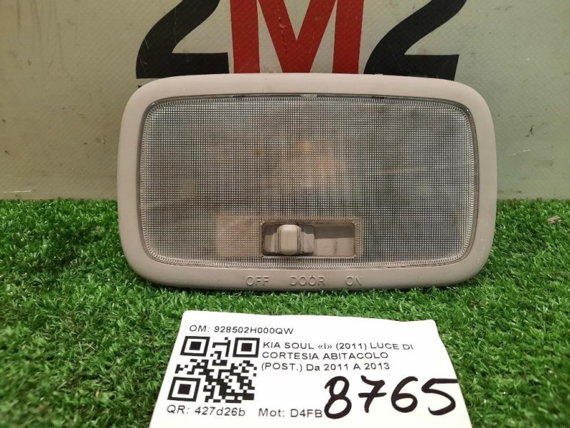 LUCE DI Cortesia Abitacolo POST 928502H000QW Kia SOUL I 2011