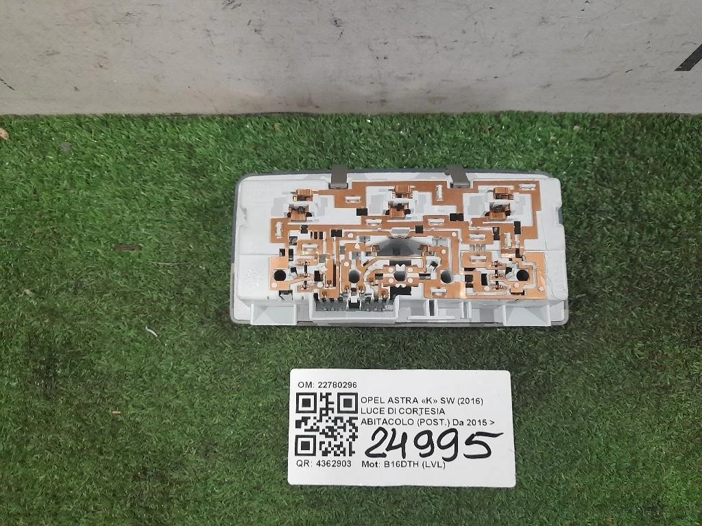 LUCE DI Cortesia Abitacolo POST 22780296 Opel Astra K SW 2016