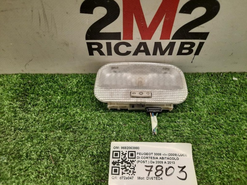 LUCE DI Cortesia Abitacolo POST 9682063980 Peugeot 3008 I 2009