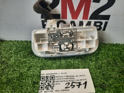 LUCE DI Cortesia Abitacolo POST 264300007R Renault Mégane III 2012
