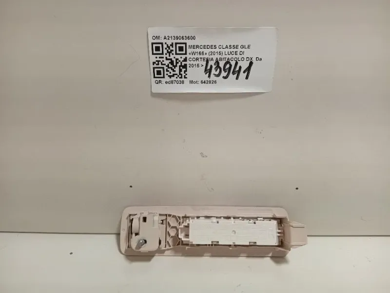 LUCE DI Cortesia Abitacolo DX A2139063600 Mercedes Classe GLE W166 2015