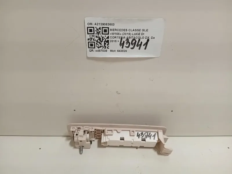 LUCE DI Cortesia Abitacolo DX A2139063600 Mercedes Classe GLE W166 2015
