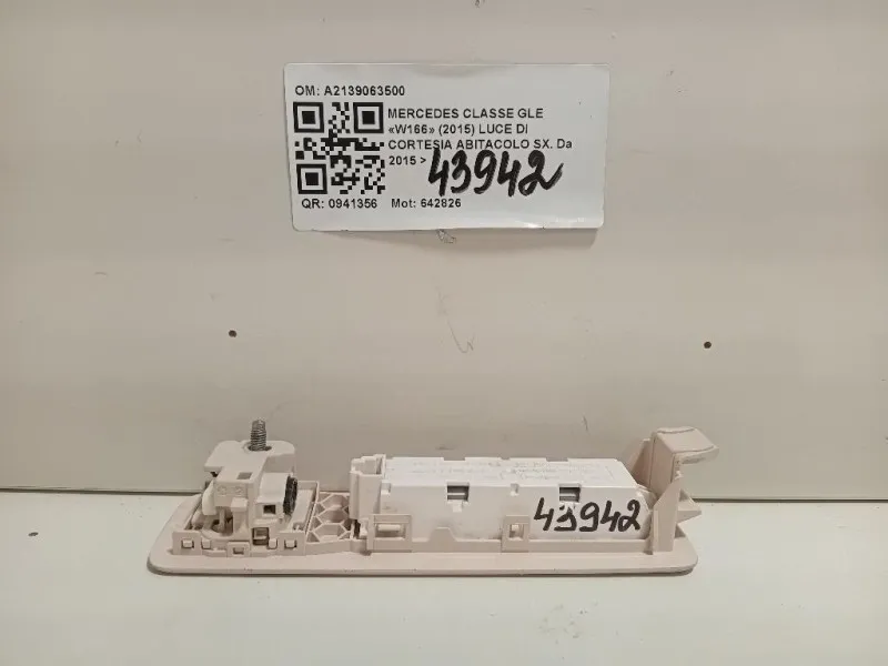 LUCE DI Cortesia Abitacolo SX A2139063500 Mercedes Classe GLE W166 2015
