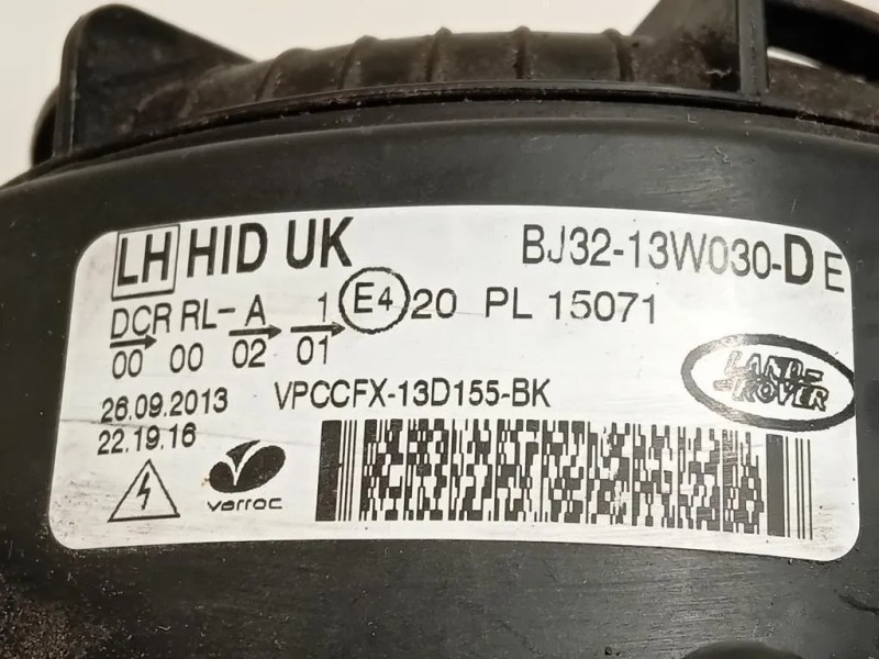 Proiettore ANT SX BJ32-13W030-DE Land Rover Range Rover Evoque I 2011