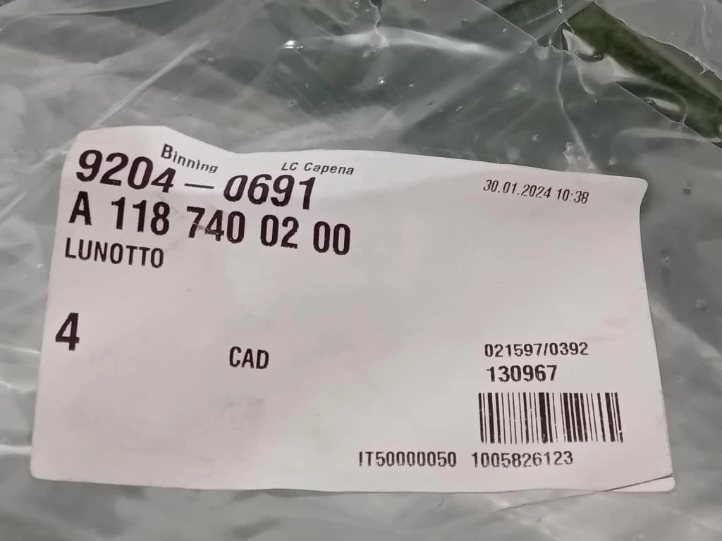 Lunotto A1187400200 Mercedes Classe CLA X118 Shooting Brake 2023