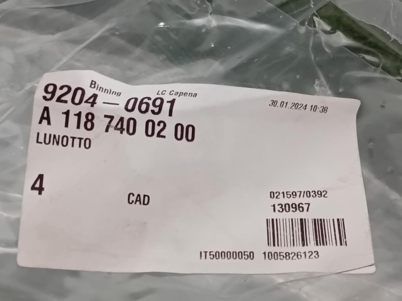 Lunotto A1187400200 Mercedes Classe CLA X118 Shooting Brake 2023