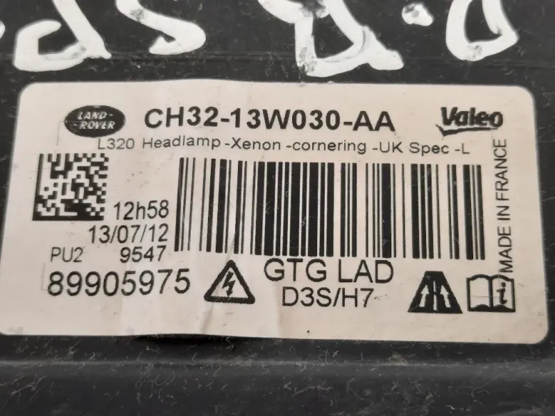 Proiettore ANT SX CH32-13W030-AA Land Rover Range Rover Sport II 2009