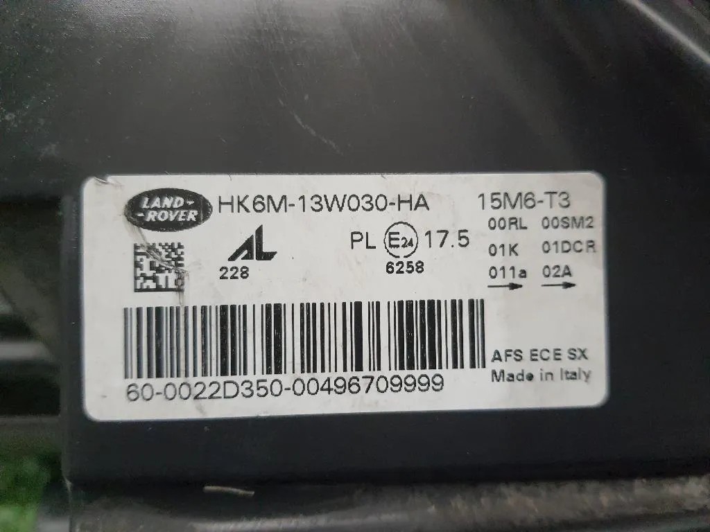 Proiettore ANT SX HK6M13W030HA Land Rover Range Rover Sport III 2014