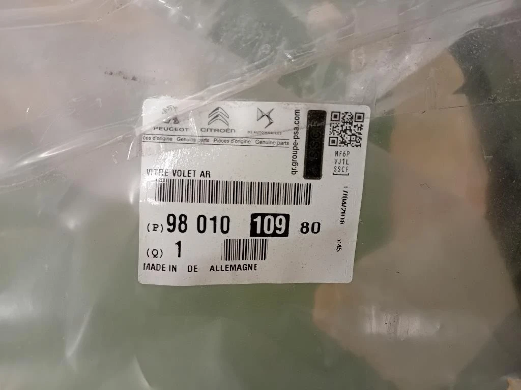 Lunotto 9801010980 Peugeot 208 I 2015