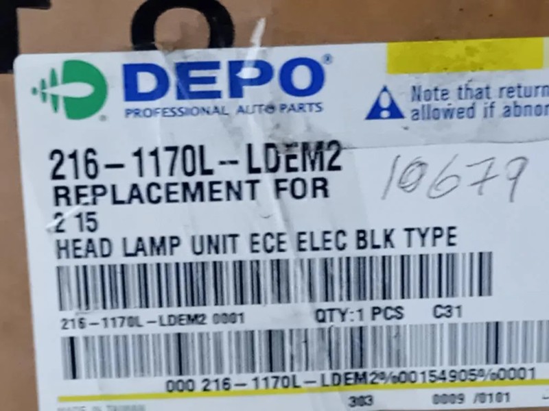 Proiettore ANT SX 216-1170 E Mazda 2 III 2014