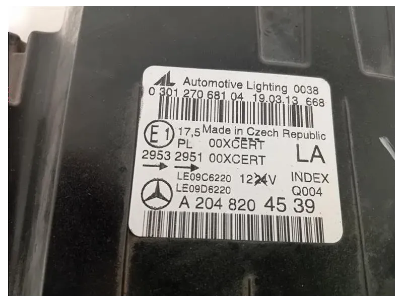 Proiettore ANT SX A2048204539 Mercedes Classe C C204 Coupé 2011