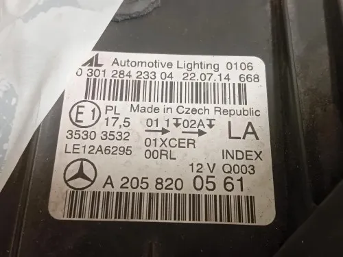 Proiettore ANT SX A2058200561 Mercedes Classe C W205 2014