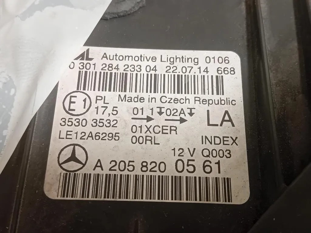 Proiettore ANT SX A2058200561 Mercedes Classe C W205 2014