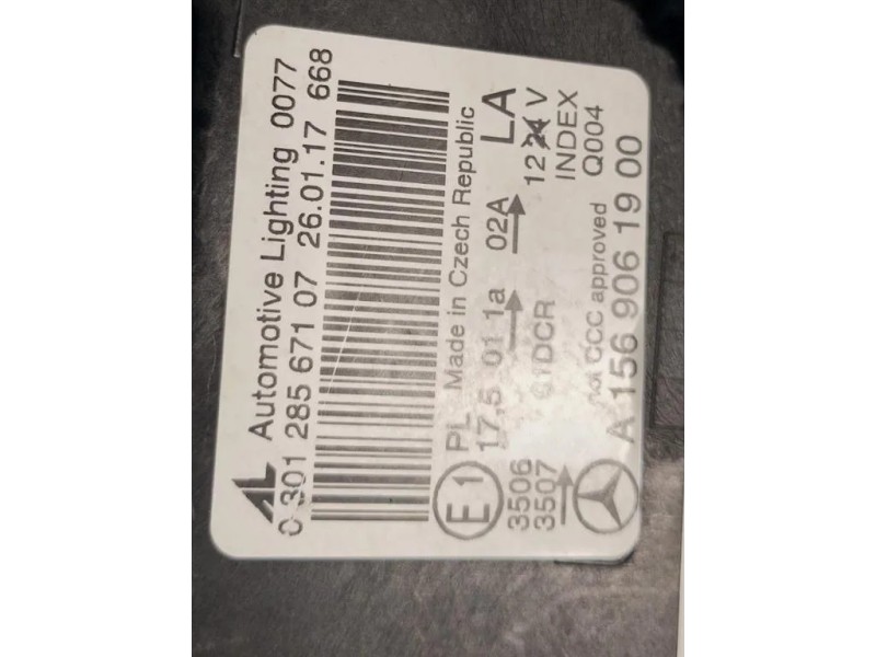 Proiettore ANT SX A1569061900 Mercedes Classe GLA X156 2014