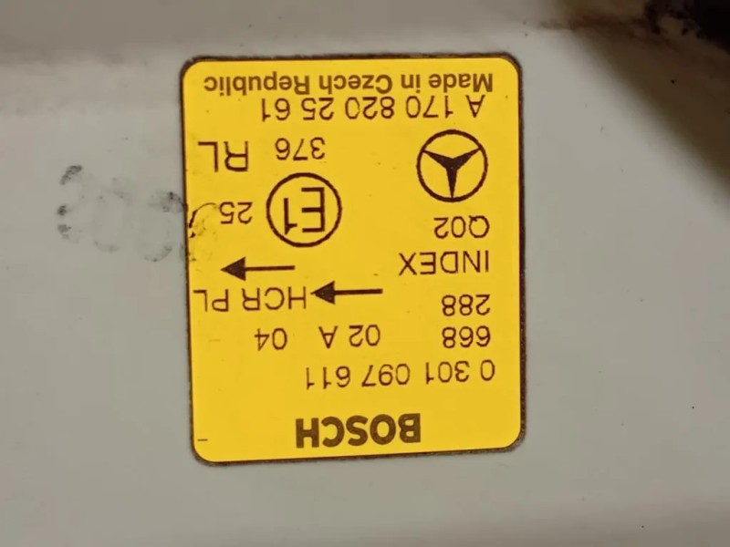 Proiettore ANT SX A170 820 25 61 Mercedes Classe SLK R170 1997