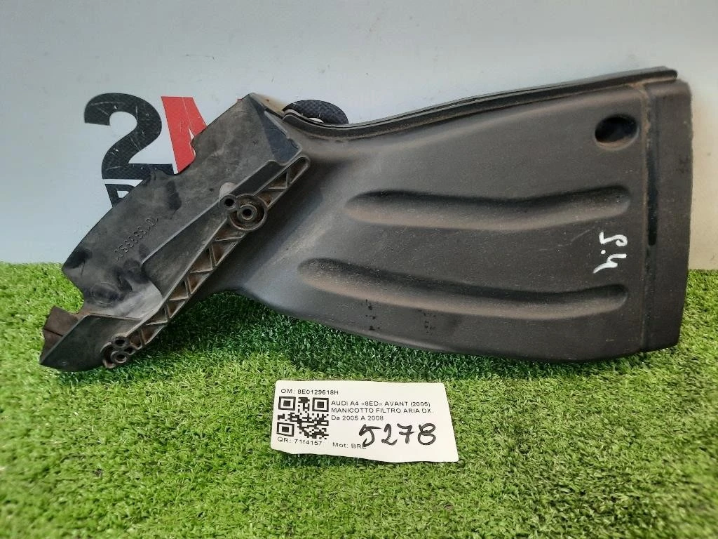 Manicotto Filtro ARIA DX 8E0129618H Audi A4 8ED Avant 2005