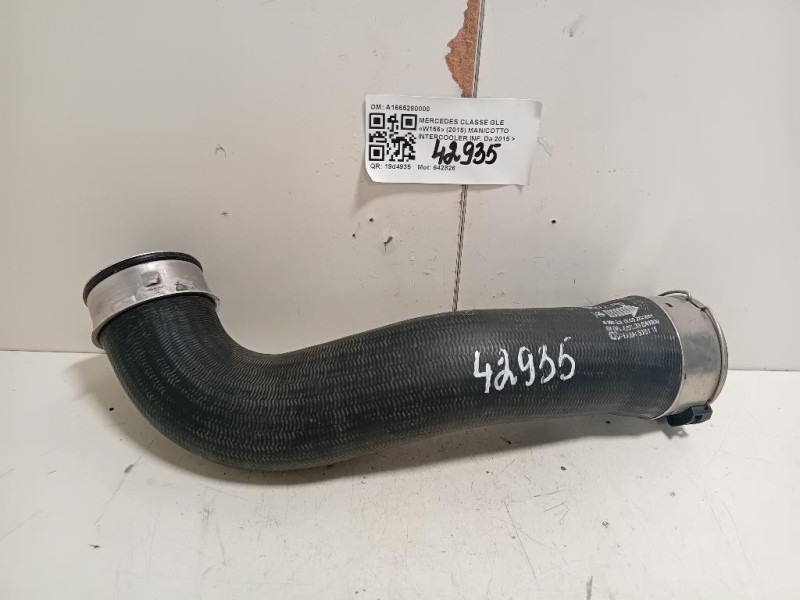 Manicotto Intercooler INF A1665280000 Mercedes Classe GLE W166 2015